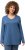 Ulla Popken Back To Basics V-Neck Relaxed Fit Cotton Tee Denim Blue - Camisetas - 