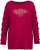 Ulla Popken Rhinestone Accent Statement Cutout Sleeve Stretch Knit Top Wine Red - Camisetas estampadas para mujer - 