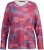 Ulla Popken Graphic Print Recycled Polyester Quick Dry Stretch Top Salsa Red - Camisetas estampadas para mujer - 