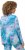 Ulla Popken Marble Ski Top with Gaiter Bright Turquoise - Camisetas estampadas para mujer - 