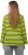 Ulla Popken Striped Hem Long Sleeve Tee Apple Green - Camisetas estampadas para mujer - 