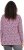 Ulla Popken Geometric Print 3/4 Sleeve Pleated Tee Raspberry - Camisetas estampadas para mujer - 