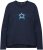 Ulla Popken Star Long Sleeve Graphic Tee Navy Blue - Camisetas estampadas para mujer - 