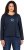 Ulla Popken Star Long Sleeve Graphic Tee Navy Blue - Camisetas estampadas para mujer - 