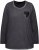 Ulla Popken Cold Dyed Sequined Heart Long Sleeve Tee Asphalt - Camisetas estampadas para mujer - 