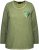 Ulla Popken Cold Dyed Sequined Heart Long Sleeve Tee Sage Green - Camisetas estampadas para mujer - 