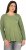 Ulla Popken Cold Dyed Sequined Heart Long Sleeve Tee Sage Green - Camisetas estampadas para mujer - 