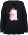 Ulla Popken Puppy Graphic Christmas Long Sleeve T-Shirt Black - Camisetas - 