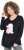 Ulla Popken Puppy Graphic Christmas Long Sleeve T-Shirt Black - Camisetas - 