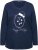 Ulla Popken Metallic Graphic Holiday Tee Navy - Camisetas estampadas para mujer - 
