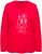 Ulla Popken Metallic Graphic Holiday Tee Salsa Red - Camisetas estampadas para mujer - 