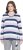 Ulla Popken Striped Knotted Hem Long Sleeve Tee Lavender - Camisetas estampadas para mujer - 
