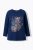 Ulla Popken Inverted Seam Long Sleeve Graphic Tee Ink Blue - Camisetas - 