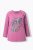 Ulla Popken Inverted Seam Long Sleeve Graphic Tee Dark Rose - Camisetas estampadas para mujer - 