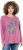 Ulla Popken Inverted Seam Long Sleeve Graphic Tee Dark Rose - Camisetas estampadas para mujer - 