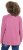 Ulla Popken Inverted Seam Long Sleeve Graphic Tee Dark Rose - Camisetas estampadas para mujer - 