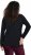 Ulla Popken Motivational Graphic Long Sleeve Tee Black - Camisetas estampadas para mujer - 