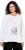 Ulla Popken Motivational Graphic Long Sleeve Tee Off-White - Camisetas estampadas para mujer - 