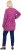 Ulla Popken Pleated Long Sleeve Floral Knit Tunic Summer Berry - Camisetas estampadas para mujer - 