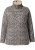 Ulla Popken Leopard Print Long Sleeve Ski Tee Black - Camisetas estampadas para mujer - 