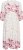 Kaffe Curve Rosa Midi Dress White Rose Border Flower - Vestidos - 