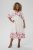 Kaffe Curve Rosa Midi Dress White Rose Border Flower - Vestidos - 