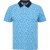 North Latitude Polo Pique Printed Turquoise - Polos - Polos 2XL-8XL