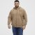 North Latitude Hoodie with Zipper Dark Sand TALL - TALL sudaderas - Sudaderas TALL para hombre alto