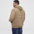 North Latitude Hoodie with Zipper Dark Sand TALL - TALL sudaderas - Sudaderas TALL para hombre alto