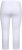 Ulla Popken Basic Stretch Knit Capris White - Vaqueros & Pantalones de Mujer Tallas Grandes – Plus Size - 