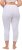 Ulla Popken Basic Stretch Knit Capris White - Vaqueros & Pantalones de Mujer Tallas Grandes – Plus Size - 