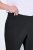 Ulla Popken Bengaline Elastic Waist Stretch Capri Pants Black - Pantalones de tela - Pantalones anchos de tela para mujer