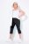 Ulla Popken Bengaline Elastic Waist Stretch Capri Pants Black - Pantalones de tela - Pantalones anchos de tela para mujer