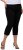 Ulla Popken Mony Stretch Capri Pants Black - Vaqueros & Pantalones de Mujer Tallas Grandes – Plus Size - 