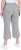 Ulla Popken Cool Linen Elastic Waist Capri Pants Light Grey Melange - Vaqueros & Pantalones de Mujer Tallas Grandes – Plus Size - 