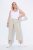 Ulla Popken Cool Linen Elastic Waist Capri Pants Brown - Vaqueros & Pantalones de Mujer Tallas Grandes – Plus Size - 