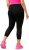 Ulla Popken Quick Dry Sport Crop Leggings Black - Vaqueros & Pantalones de Mujer Tallas Grandes – Plus Size - 