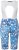 Ulla Popken Abstract Print Padded Cycling Shorts With Suspenders White - Vaqueros & Pantalones de Mujer Tallas Grandes – Plus Size - 