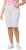Ulla Popken Frayed Hemline Elastic Waistband Bermuda Shorts Snow White - Vaqueros & Pantalones de Mujer Tallas Grandes – Plus Size - 
