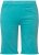 Ulla Popken Frayed Hemline Elastic Waistband Bermuda Shorts Bright Turquoise - Vaqueros & Pantalones de Mujer Tallas Grandes – Plus Size - 
