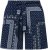 Ulla Popken Paisley Pull On Shorts Blue - Vaqueros & Pantalones de Mujer Tallas Grandes – Plus Size - 