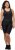 Ulla Popken Padded Cycling Zip Front Bodysuit Black - Vaqueros & Pantalones de Mujer Tallas Grandes – Plus Size - 