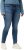 Ulla Popken Textured Stripe Sarah Slim Fit Jeans Blue - Vaqueros & Pantalones de Mujer Tallas Grandes – Plus Size - 