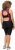 Ulla Popken Functional Padded Zip Front Cycling Leotard Black - Vaqueros & Pantalones de Mujer Tallas Grandes – Plus Size - 