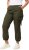 Ulla Popken Elastic Waist Cargo Pants Olives Grey - Vaqueros & Pantalones de Mujer Tallas Grandes – Plus Size - 