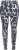 Ulla Popken Quick Drying Abstract Print Leggings Black - Vaqueros & Pantalones de Mujer Tallas Grandes – Plus Size - 