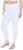 Ulla Popken Lace Trim Leggings White - Vaqueros & Pantalones de Mujer Tallas Grandes – Plus Size - 