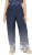Ulla Popken Dot Gradient Wide Leg Elastic Waist Palazzo Pants Grey - Vaqueros & Pantalones de Mujer Tallas Grandes – Plus Size - 