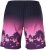 Ulla Popken Active Wide Leg Elastic Waist Palm Tree Pattern Mesh Shorts Black - Vaqueros & Pantalones de Mujer Tallas Grandes – Plus Size - 