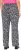 Ulla Popken Leopard Print Elastic Waist Pants Black - Vaqueros & Pantalones de Mujer Tallas Grandes – Plus Size - 